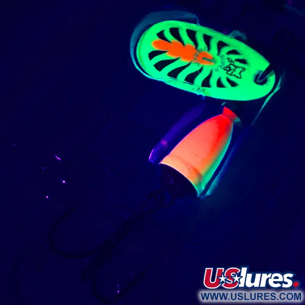Blue Fox Super Vibrax 1 UV Třpytka, Fire Tiger UV Glow, 4g, #4579
