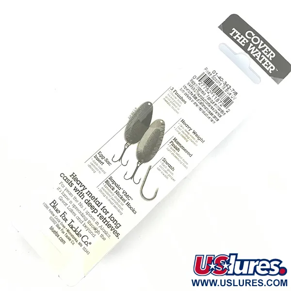 Blue Fox Pixee Plandavka, Hammered Nickel / Blue, 24g, UV Bright, #4588