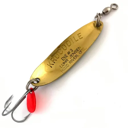 Luhr Jensen Krocodile Die #3 Plandavka, Frog / Mosaz, 10g, #4615