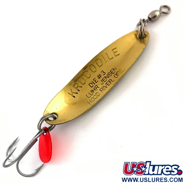 Luhr Jensen Krocodile Die #3 Plandavka, Frog / Mosaz, 10g, #4615