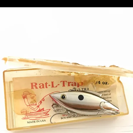 Bill Lewis Rat-L-Trap Lipless Crankbait, Stříbrná, 10g, Vintage, #4622