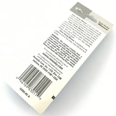 Renosky Sonic Swing Minnow 0 Třpytka, Stříbrná, 2g, Tail-Flex, #4639