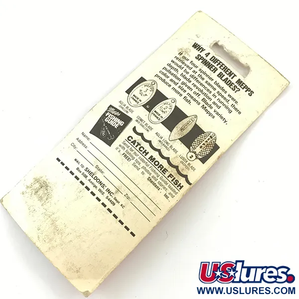 Mepps Aglia 1 Třpytka, Červená/Bílá/Zlatá, 3.5g, Rychlá Rotace, #4660