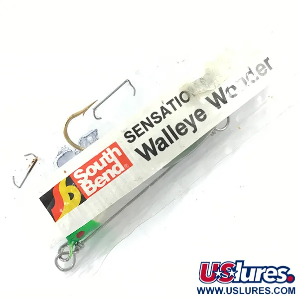 South Bend Walleye Wonder Spinnerbait, Nikl/Zelená/Bílá, 14g, #4670