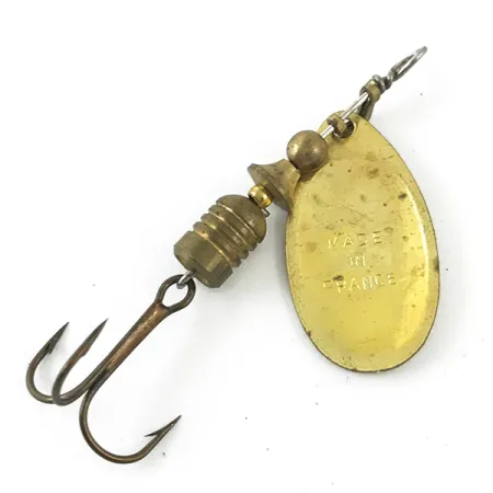 Mepps Aglia 2 (1950s) Třpytka, Zlatá, 4,5g, Vintage, #4671