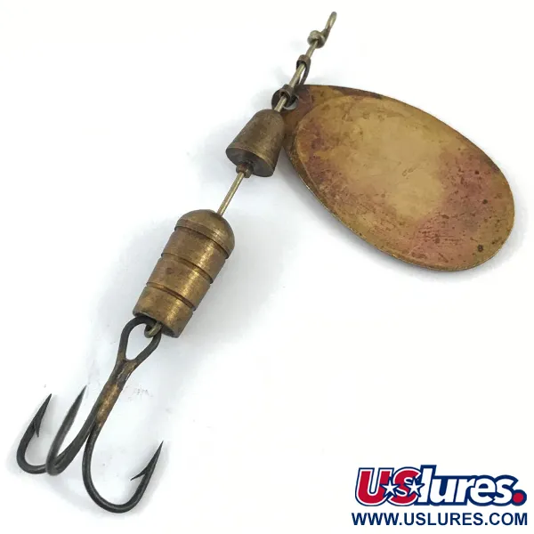 Mepps Aglia 3 (1950s) Třpytka, Zlatá, 7g, Vintage, #4672