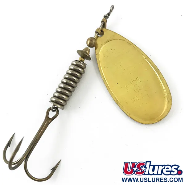 Mepps Aglia 5 Rotační Třpytka, Zlatá, 14g, Ražený List, #4674