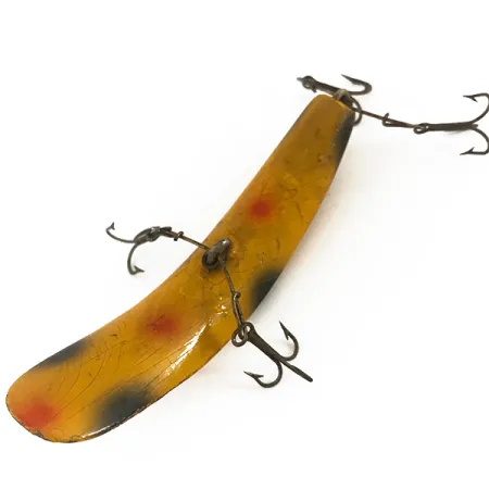 Helin Flatfish Nástraha, Žlutá / Černá, 9g, Dřevěné tělo, #4686