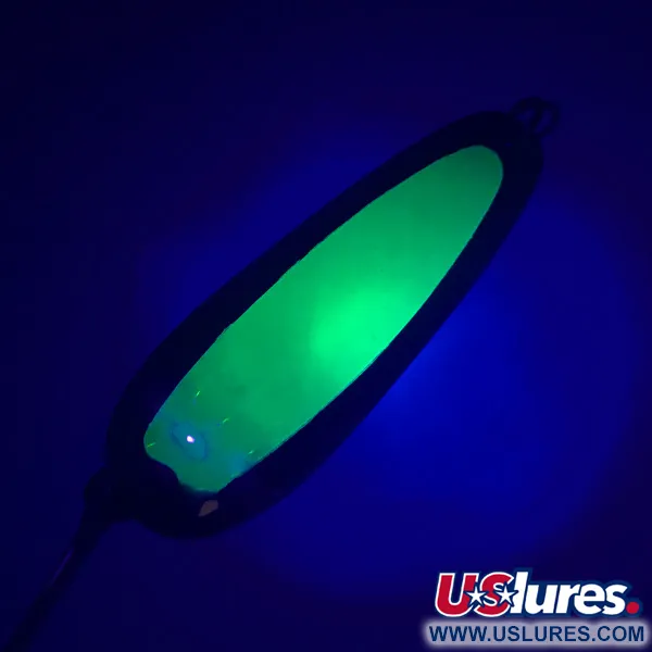 Luhr Jensen Flutter Spoon UV Plandavka, Neonově zelená, 7,5g, UV, #4746