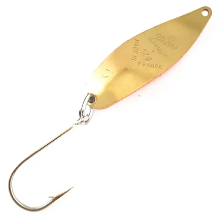 Mepps Syclops 1 UV Plandavka, Růžová / Mosaz, 12g, UV aktivní, #4754