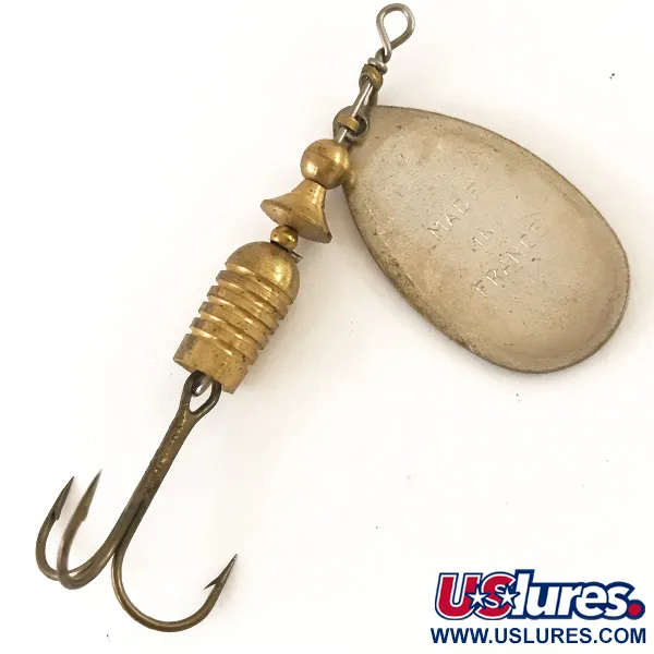 Vintage Mepps Aglia 3 Rotačka, Mosaz, 7g, Francouzský list, #4776