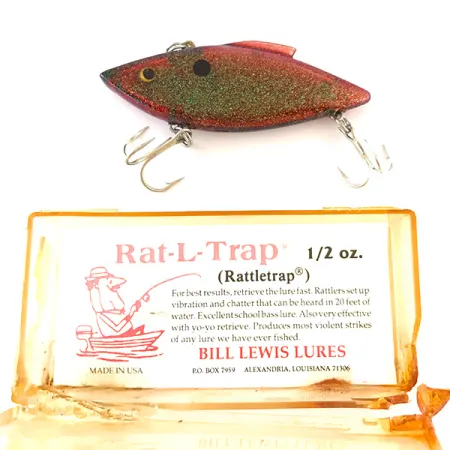 Bill Lewis Rat-L-Trap VIB, Red Green Glitter, 14g, Hlasitá, #4793