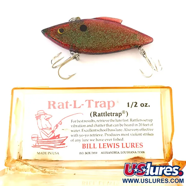 Bill Lewis Rat-L-Trap VIB, Red Green Glitter, 14g, Hlasitá, #4793