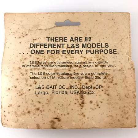 L&S Bait MirrOlure Hladinová Nástraha, Stříbrná/Červená, 11g, #4824