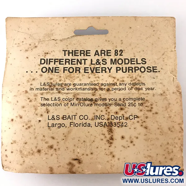 L&S Bait MirrOlure Hladinová Nástraha, Stříbrná/Červená, 11g, #4824