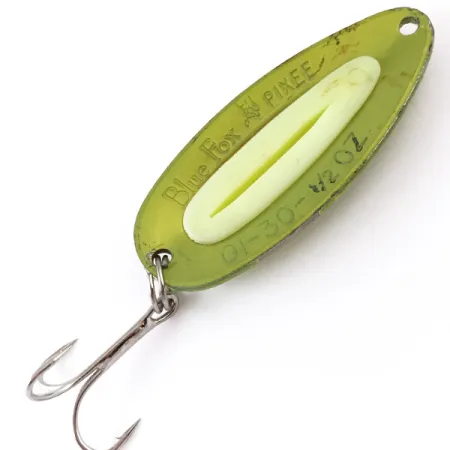 Blue Fox Pixee UV Plandavka, Green Gold/Yellow, 14g, UV Glow, #4842