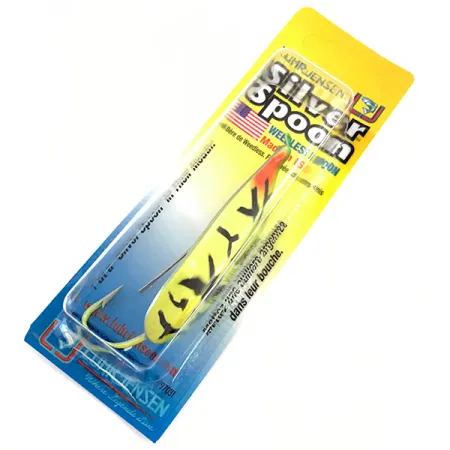 Luhr Jensen Weedless Silver Spoon UV, Fire Tiger, 17g, Plandavka,#5796