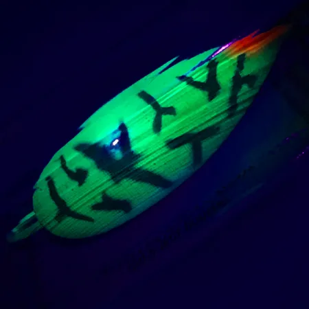 Luhr Jensen Weedless Silver Spoon UV, Fire Tiger, 17g, Plandavka,#5796