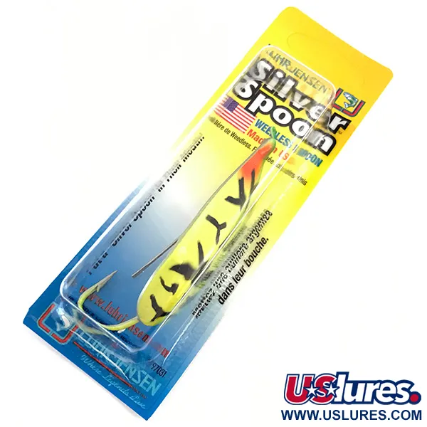 Luhr Jensen Weedless Silver Spoon UV, Fire Tiger, 17g, Plandavka,#5796
