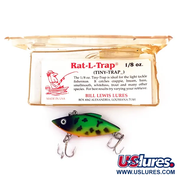 Bill Lewis Tiny-Trap Lipless Crankbait, Fire Tiger, 5.5g, Potápivý, #4952