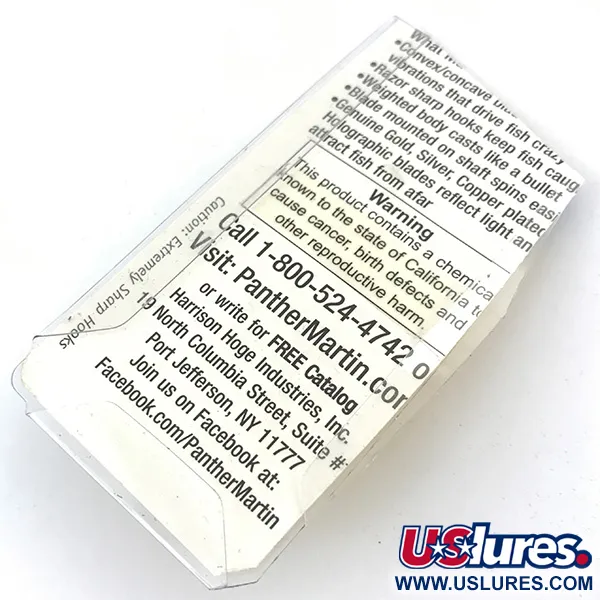 Panther Martin 2 Třpytka, Zlatá, 1,77g, Přímá rotace, #4994