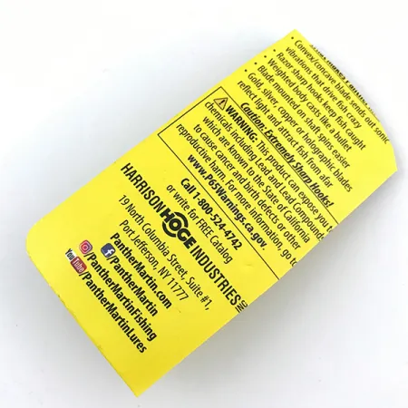 Panther Martin 6 Třpytka, Fire Tiger, 6g, List přímo na ose, #5010