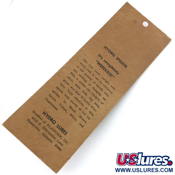 Hydro Lures Weedless Hydro Spoon, Zelená 14g, Neuváznoucí plandavka #9261