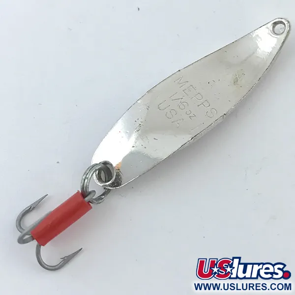 Mepps Syclops 00 Plandavka, Stříbrná / Červená, 4.5g, S-tvar, #5038
