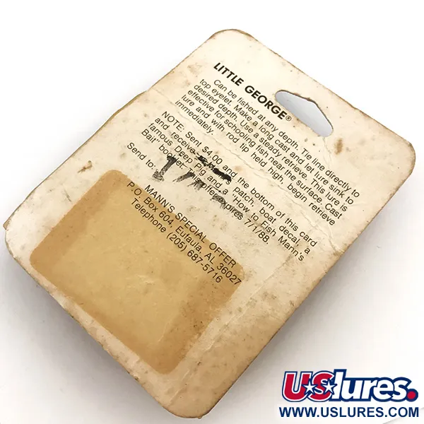 Mann's Bait Little George Tail-spinner, Bílá/Nikl, 12g, #5115