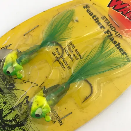 Apex Feather Flasher Jig, Chartreuse, 7g, Stand-up hlava, #5134