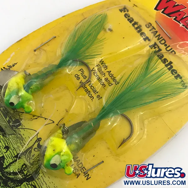 Apex Feather Flasher Jig, Chartreuse, 7g, Stand-up hlava, #5134