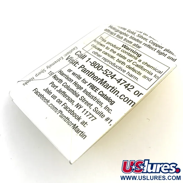 Panther Martin 2 Rotačka, Zlatá, 2.5g, In-Line Design, #5169