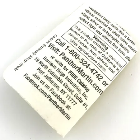 Panther Martin 4 Třpytka, Stříbrná / Modrá, 4g, In-Line List, #5171