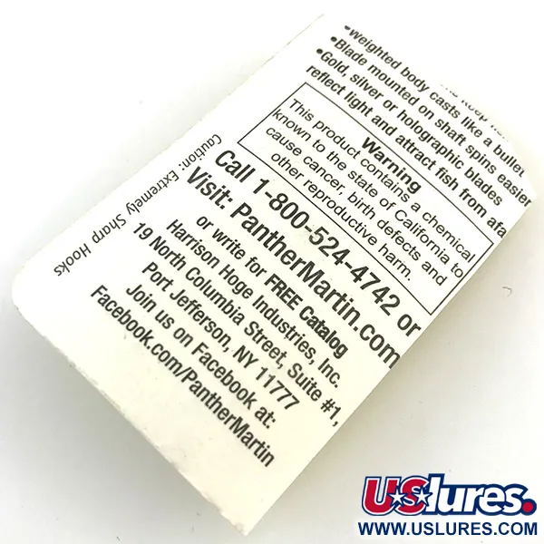 Panther Martin 4 Třpytka, Stříbrná / Modrá, 4g, In-Line List, #5171