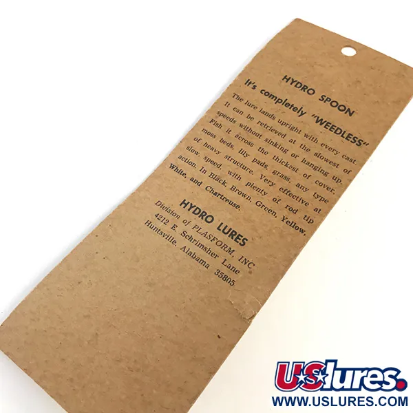 Hydro Lures Weedless Hydro Spoon UV Plandavka, Bílá/Zelená, 14g, #5197