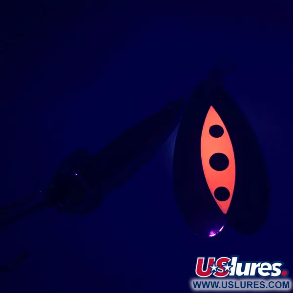 Luhr Jensen Les Davis Bolo UV Třpytka, Nikl/Červená, 14g, UV, #5256