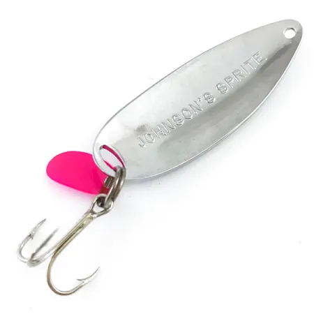 Johnson Sprite Třpytka, Nikl / Červená, 5g, Vintage USA, #5311