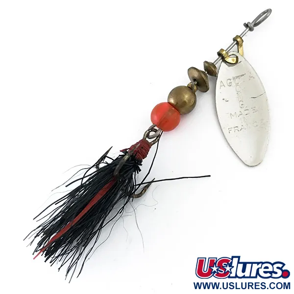 Mepps Aglia Long 0 Dressed Třpytka, Stříbro, 3g, Opeřený Háček, #5374