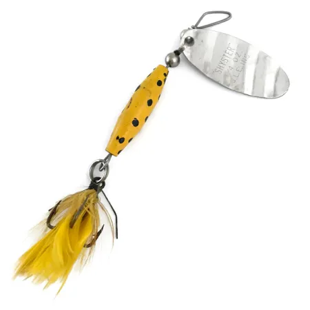 Glen Evans Shyster Třpytka, Nikl / Žlutá, 7g, Peřový Trojháček, #5382