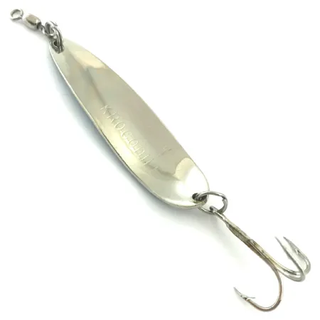 Luhr Jensen Krocodile Die #4 Plandavka, Nikl/Modrá, 14g, Tepaná, #5579