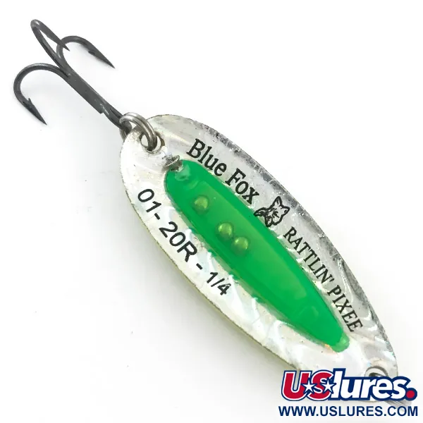 Blue Fox Rattlin Pixee UV Plandavka, Golden Herring/Green UV, 7g, #5593