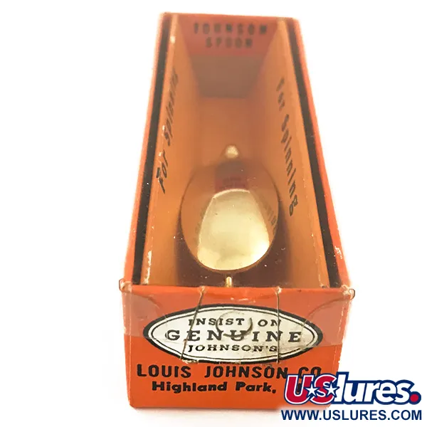 Vintage Johnson Silver Minnow Plandavka, Zlatá, 9g, Neuváznoucí, #5632