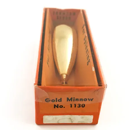 Vintage Johnson Silver Minnow Plandavka, Zlatá, 9g, Neuváznoucí, #5632