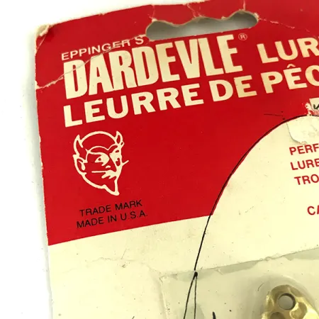 Dardevle Imp Klicker Plandavka, Tepaná Mosaz, 11g, Zvukové Lamely, #5699