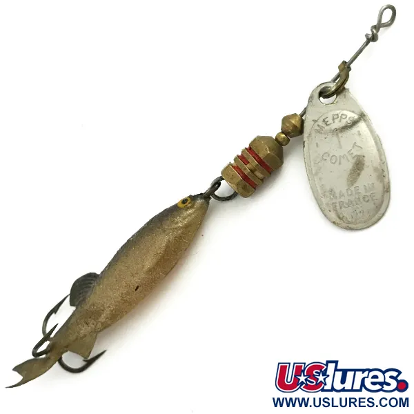 Mepps Comet Mino 1 Třpytka, Stříbrná, 4.6g, Gumová Nástraha, #5736