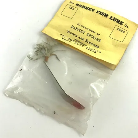 Weedless Barney Spoon Plandavka, Bílá / Červená, 7g, Proti vázkám, #5739