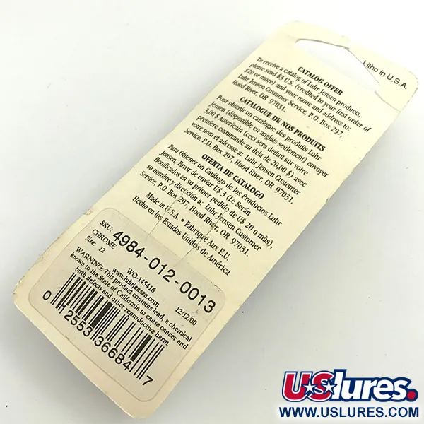 Luhr Jensen Tony Accetta Pet Spoon 12, Nikl, 2g, Neváznoucí, #5741