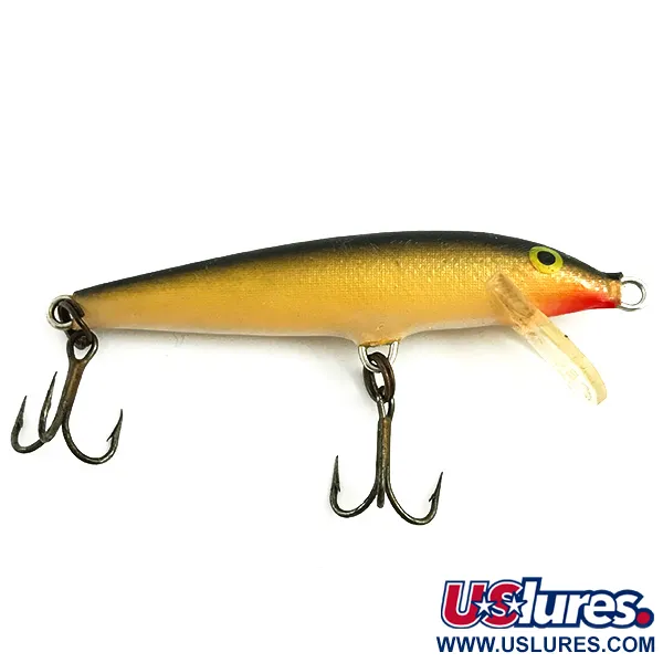 Rapala Original Floater Wobler, Gold, 4g, Balsa, #5742