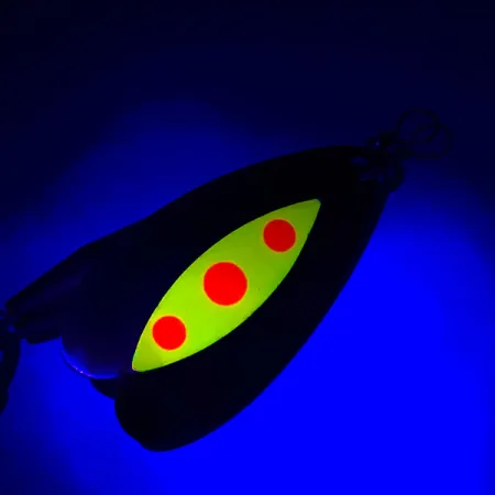 Luhr Jensen Les Davis Bolo UV Rotačka, Mosaz, 14g, UV Vzor, #5756