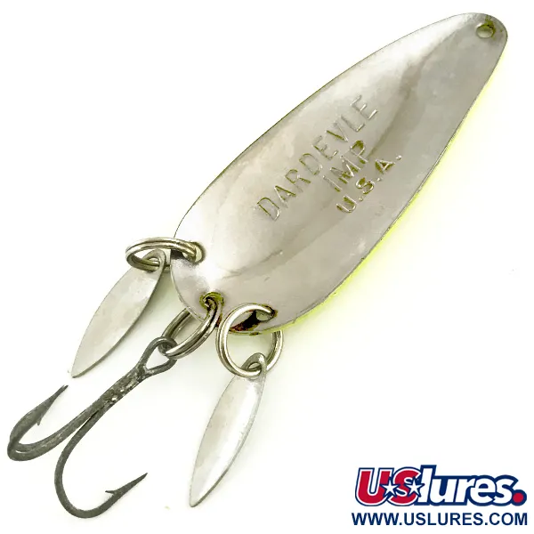 Eppinger Dardevle Imp Klicker UV Plandavka, Žlutá/Červená/Nikl, 11g, #5788